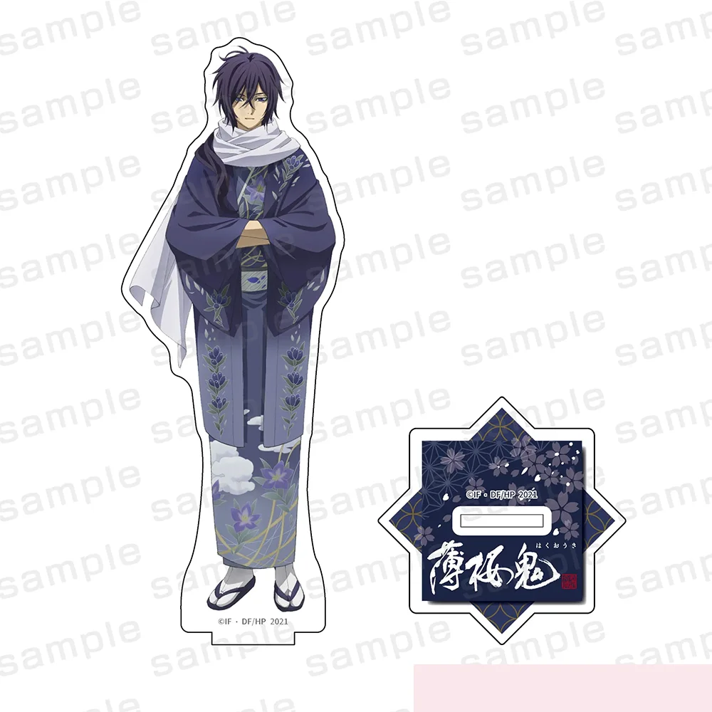 Фото Акриловая подставка-брелок Hakuoki Hijikata Yukimura, 15 см, двусторонняя, новинка 2026 года, аниме-декор для стола, настольный дисплей, подарок №5