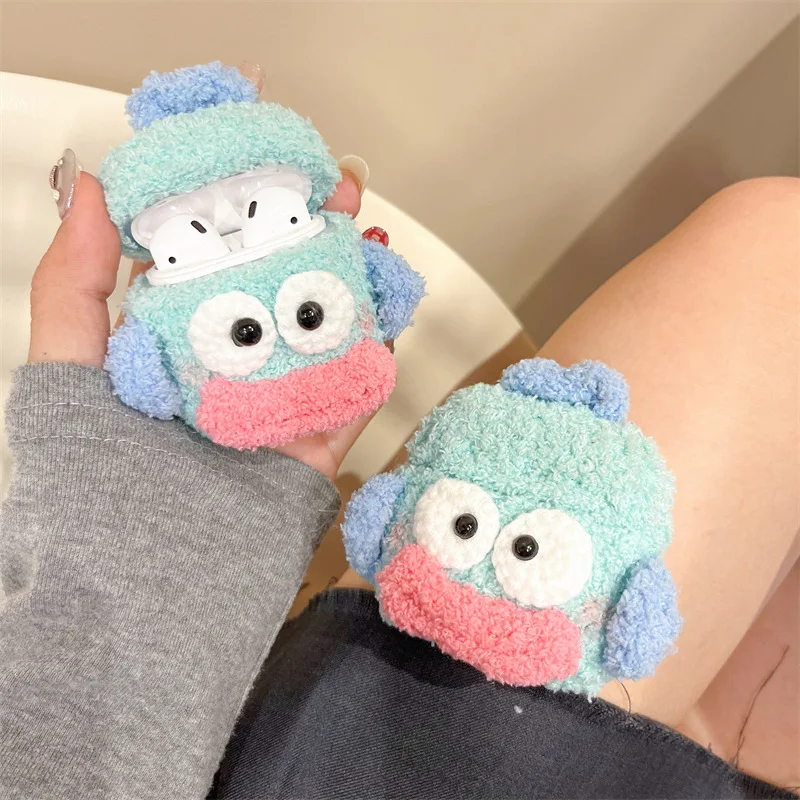 

Cartoon Fish Plush Case for AirPods Pro2 Airpod Pro 1 2 3 Bluetooth Earbuds Charging Box Protective Earphone Case Cover