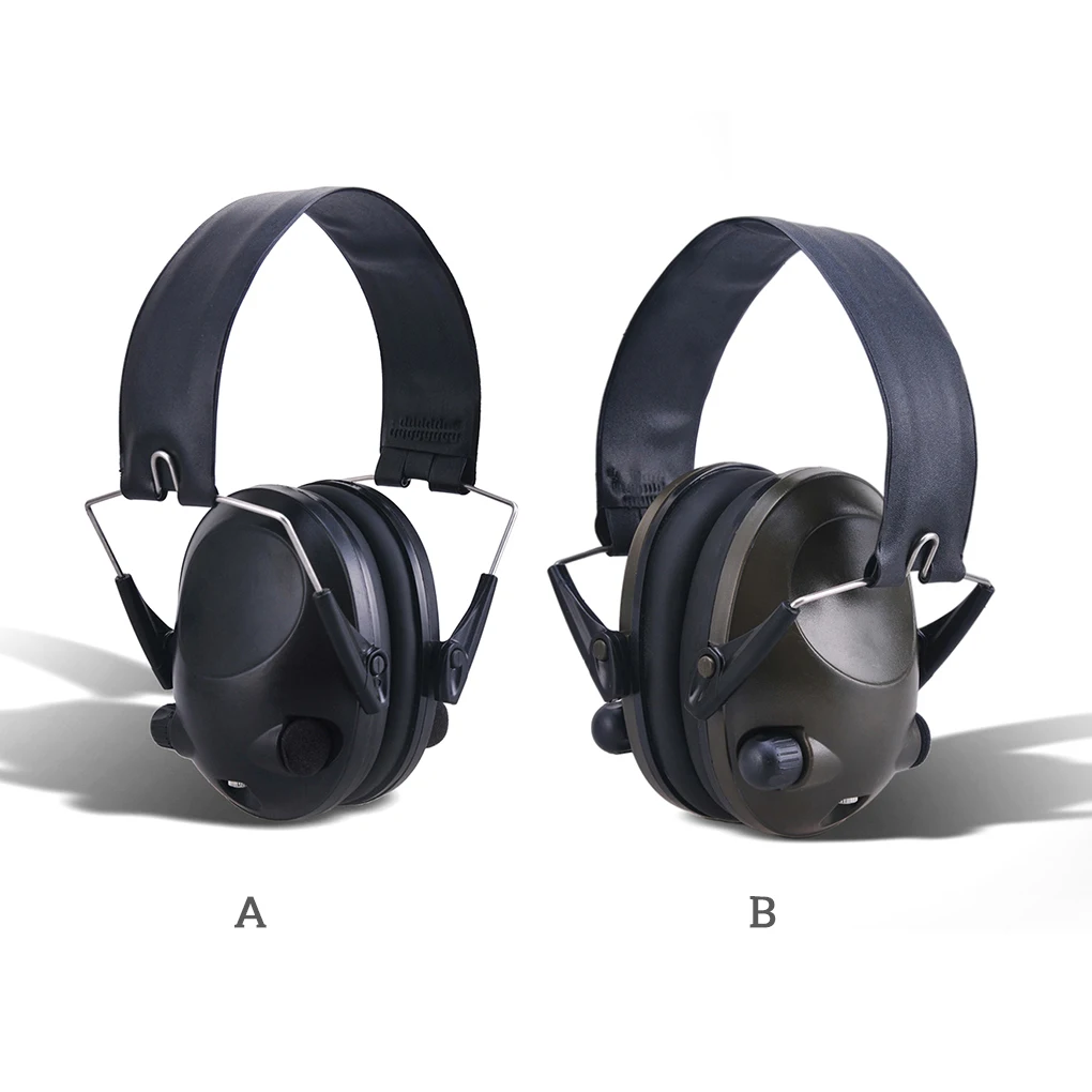 

Shooting Earmuffs Noise Reduction Hunting Hearing Protection Headphones Soundproof Ear Muffs Outdoor Electronic Black