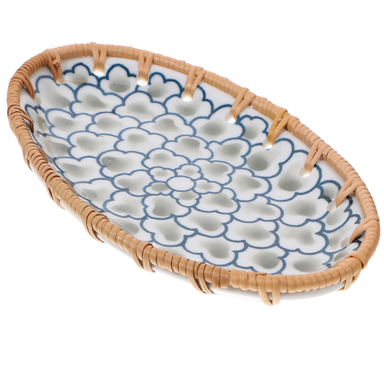 

Practical Home Storage Tray Dried Fruit Tray Candy Plate Oval Serving Tray Tray Storage Tray