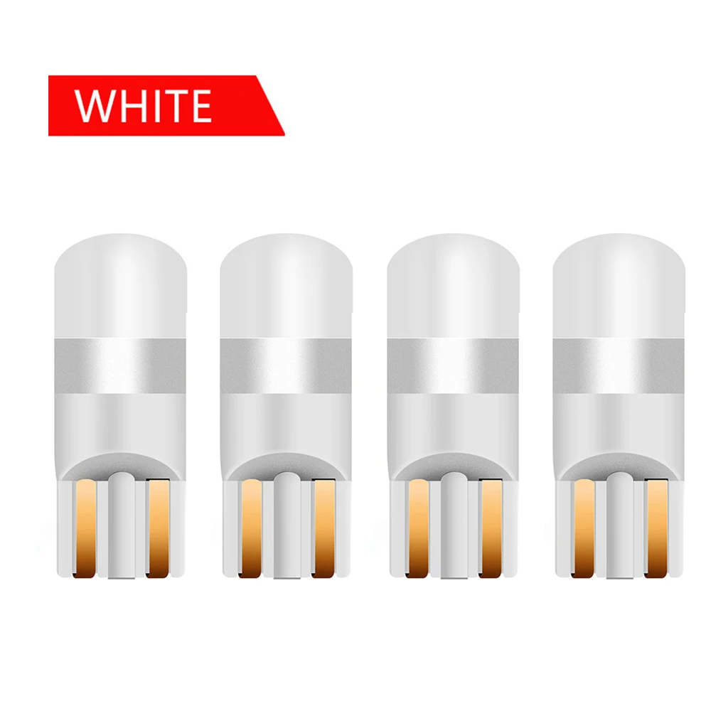 

2/4 шт. T10 LED W5W Автомобильный светодиодный светильник Супер яркие автомобильные детали интерьера Лампы 6000K Белый Авто номерной знак Лампа купольная лампа для чтения 12 В