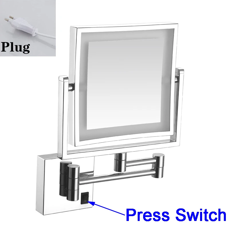 

Светодиодное складное зеркало для макияжа