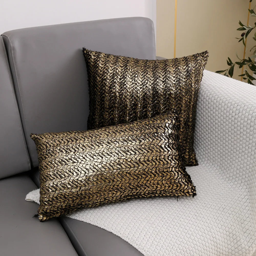 

Soft Plush Cushion Cover 45x45cm/30x50 Decorative Pillow Cover Living Room Decor Pillow Case Fur Golden/silver Cushion Covers