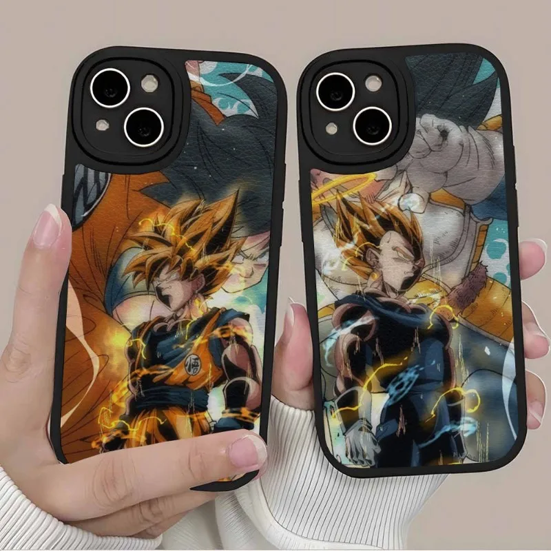 

D-Dragons Balls Gokus Phone Case Leather For Iphone 14 Pro Max11 13 12 Mini X Xr Xs 7 8 Puls Se Silicone Cover