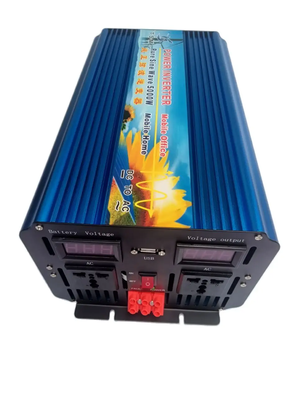 

5KW 5000W DC 12V to AC 110V/120V/220V/230V 50Hz/60Hz Peak Power 10000W Off grid Pure Sine Wave inverter