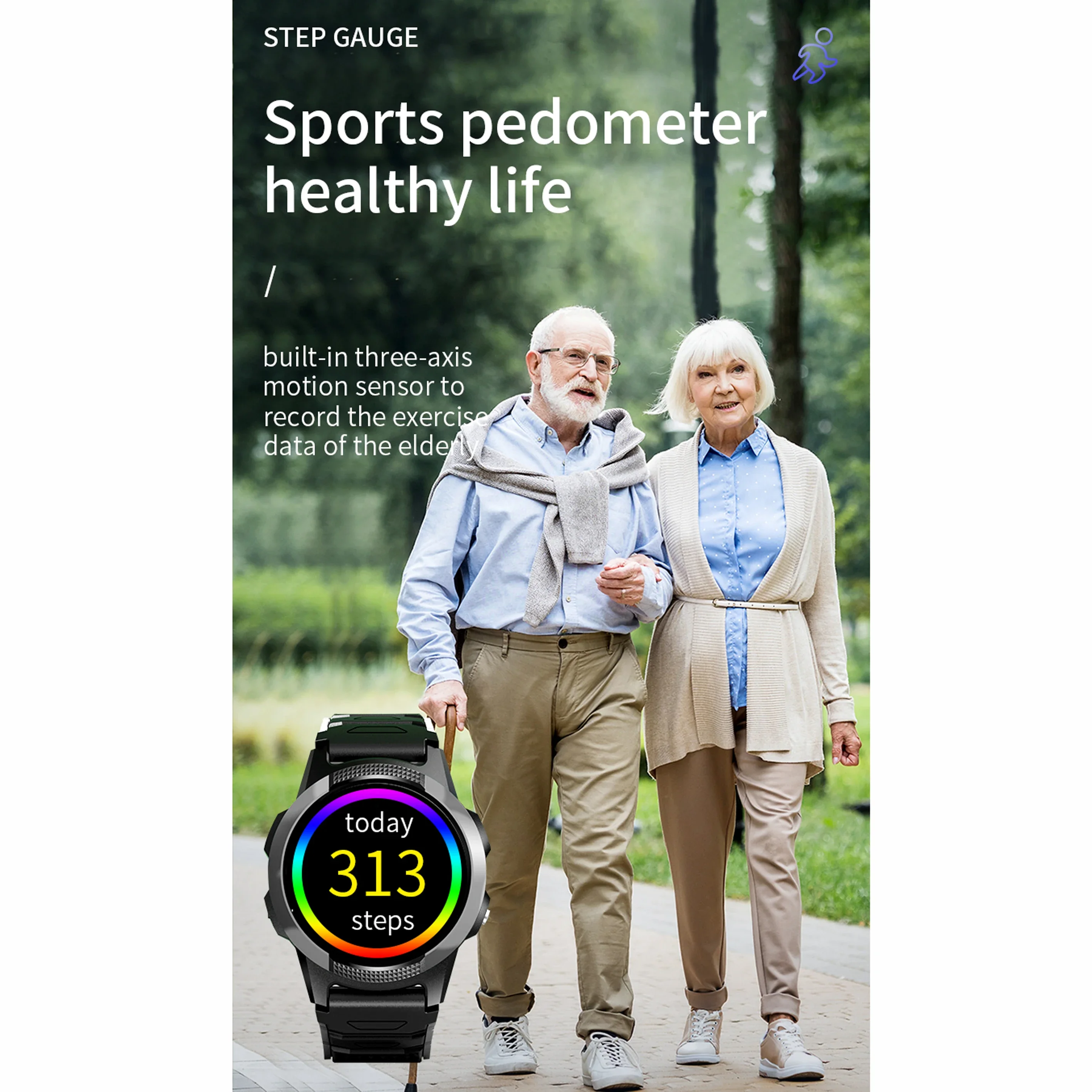 Для новой модели SOS вызова водонепроницаемые умные часы с GPS-позиционированием