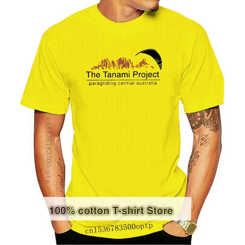 

Paragliding The Tanami Project T Shirts100% Cotton Paraglider T-Shirts Mens Short-Sleeve Tee Shirts Round Neck Summer Style