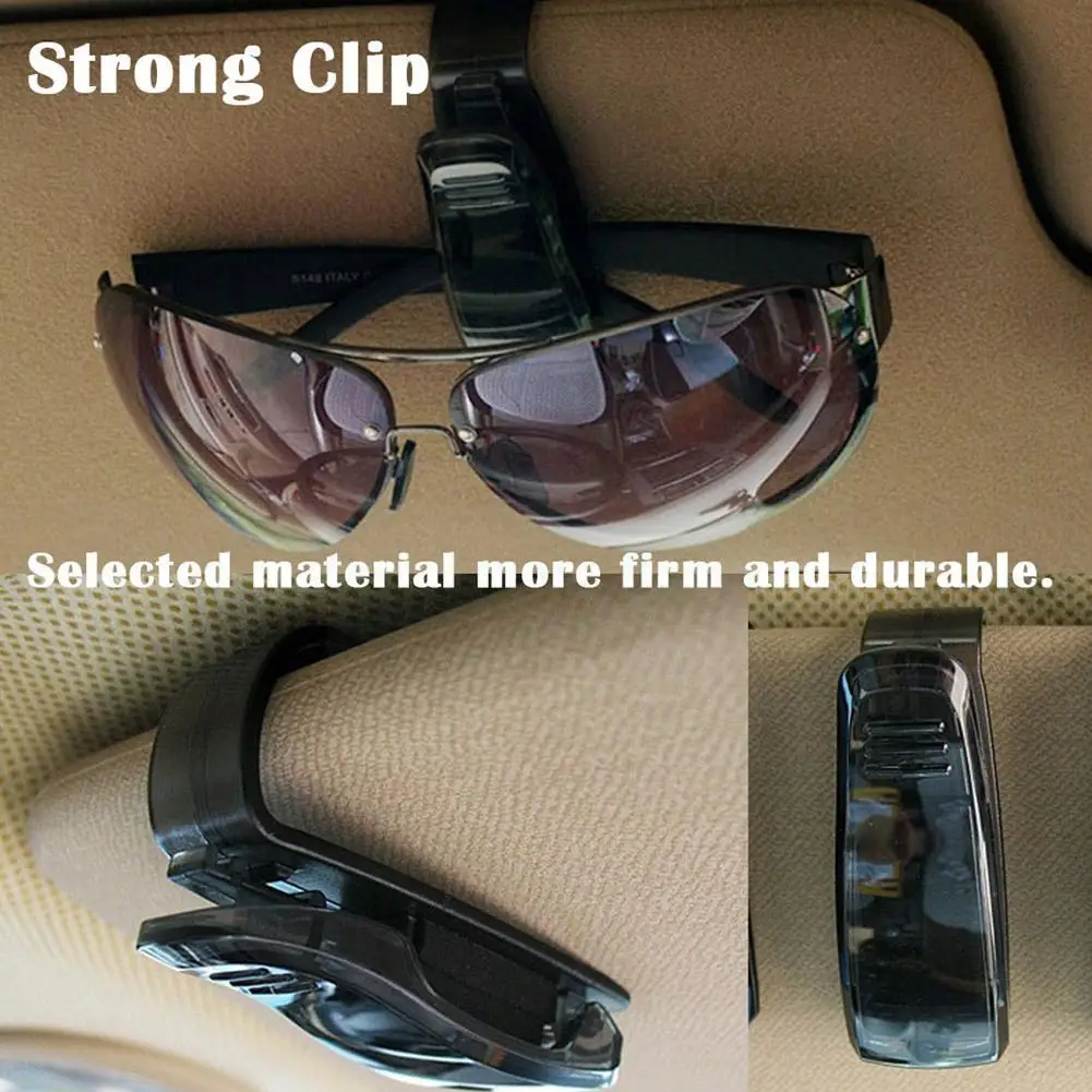 

Portable Car Visor Glasses Box Holder Clip Glasses Fastener Card Ticket Accessories Car Clip Holder Eyeglasses Unive D8u2