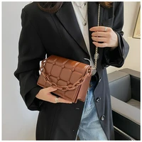 traveasy2022 new womens bag female fashion chain texture willow nail trend single shoulder bags messenger bag small square bag