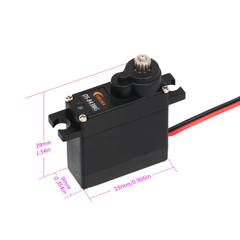 Corona DS843MG DS-843MG Цифровой микросервопривод с высоким крутящим моментом 4 8 кг/0 10 с/11 5