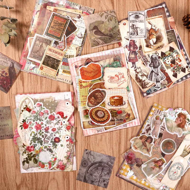 Dimi 29 шт./коркор. бумажные стикеры из смешанных материалов винтажная почтовая