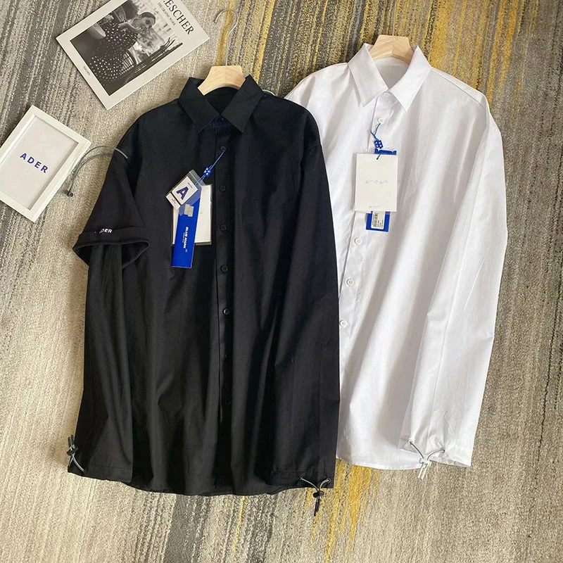 

ADER ERROR Shirt Panel Drawstring Men Women 1:1 Ader Error Long Sleeve Shirt