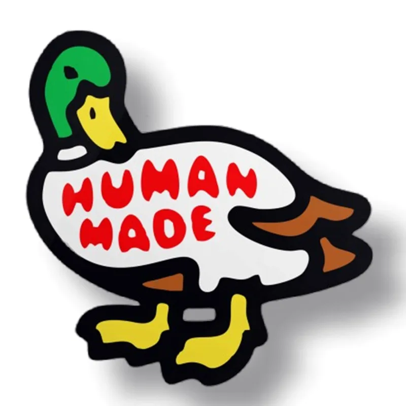 Funny Meme Human Made Duck Enamel Pin Brooch Metal Badges Lapel Pins Brooches for Backpacks Luxury Designer Jewelry Accessories