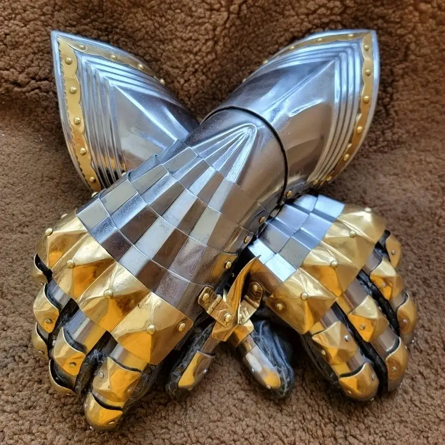 Армирование с кожаными перчатками средневековый Готический армированный