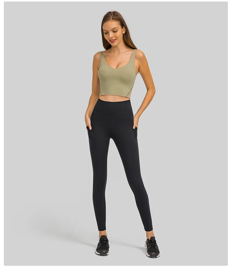 Lulu Women's Pants Leggings Soft Yoga Workout Pants Tights Gym Fitness Sport Sweatpants Breathable Quick Dry Seamless Leggings