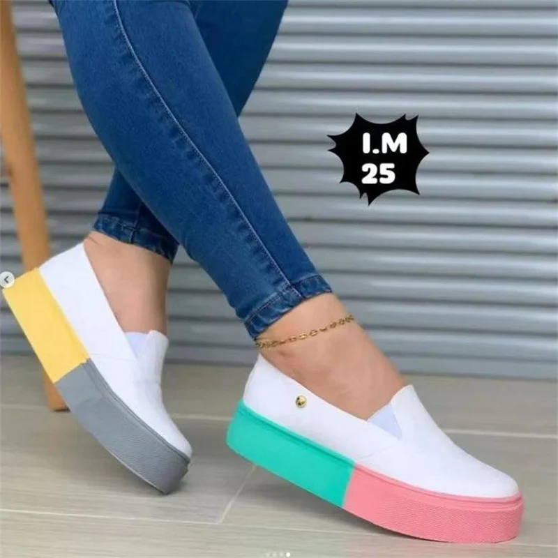 Summer New 2023 Breathable Mesh Wedge Sport Shoes Anti-Slip Woman Vulcanize Shoes Platform Women Casual Sneakers Plus Size 43