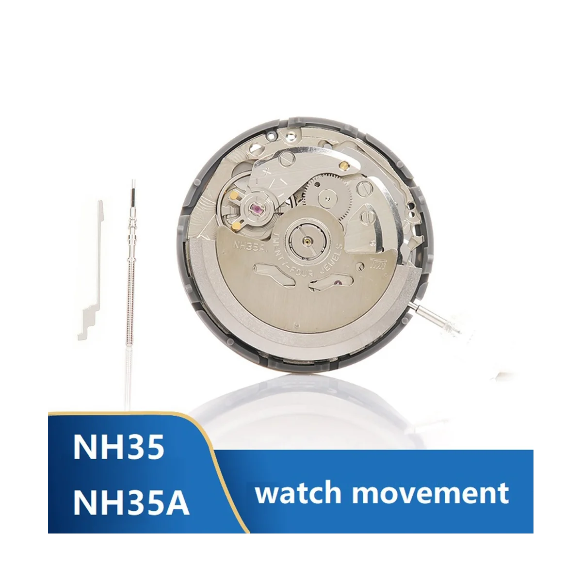 

Механизм NH35/NH35A, часы со стальным стержнем и контрольным стержнем, поддержка даты дня, высокоточные автоматические механические часы