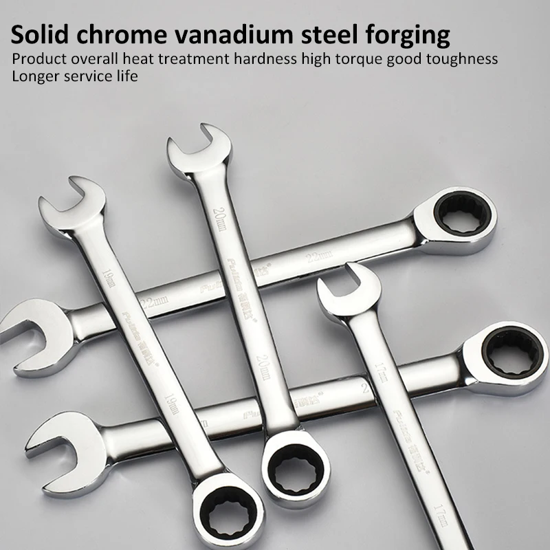 6-32 мм двойного назначения открытый ключ с храповым механизмом Цветение сливы