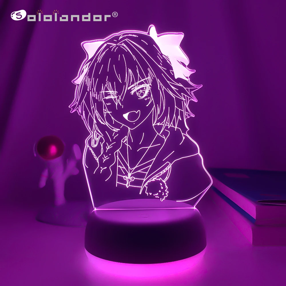 

Светодиодная аниме-лампа Astolfo Fate Apocrypha для детской спальни, украшение для подростков, подарок на день рождения, декор комнаты, искусственный ...