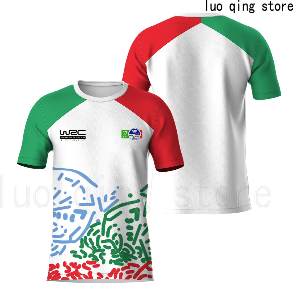 

Summer Hot Selling Daily Casual Breathable Short Sleeve 3D Printing WRC Outdoor Sports Top Men's Round Neck Quick Drying T-shirt