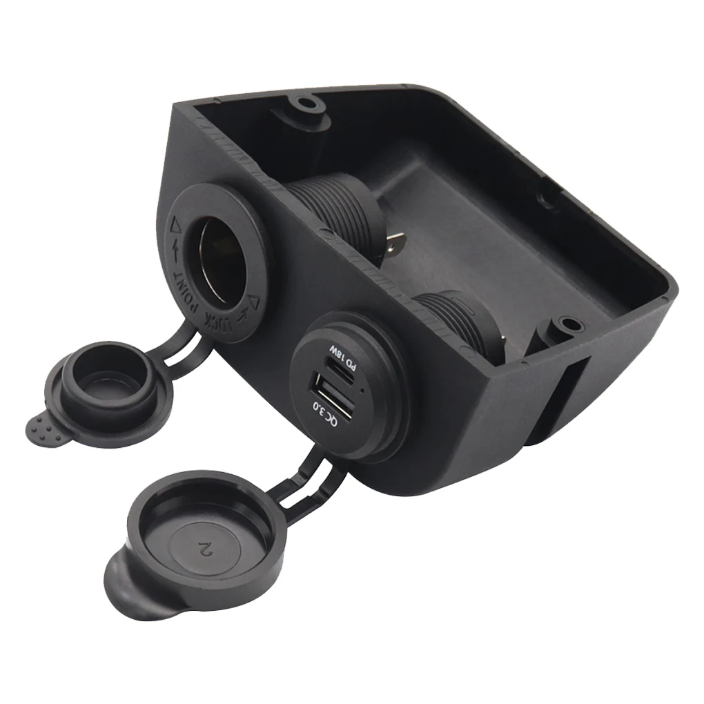 

Разъем автомобильного прикуривателя адаптер для зарядки разветвитель Type-c зарядное устройство розетка