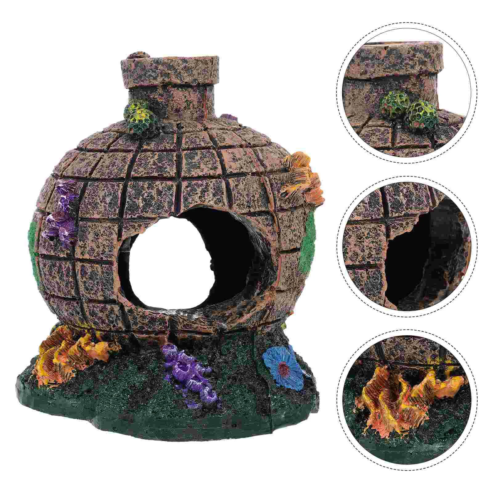 

Декоративное украшение для аквариума, изящный разнофункциональный аксессуар для аквариума