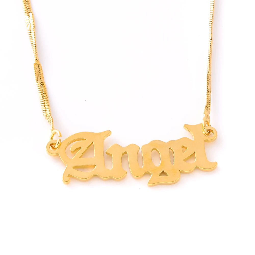 

Angle 24k Gold Color Fill New Necklace Christian Men Women Girl Bracelet Fashion High Quality Chain Habesha Wedding Party Gift