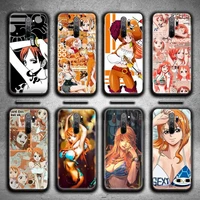 one piece nami phone case for redmi 9a 9 8a note 11 10 9 8 8t pro max k20 k30 k40 pro