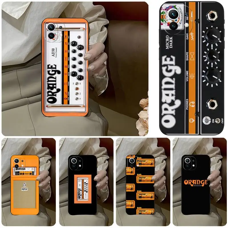 

Orange Guitar Amp Phone Case For Xiaomi Mi 12 12Pro 11T 11 11i 11x 9t 10t Redmi 9 8 Poco M3 Pro X3 Nfc F3 Cover