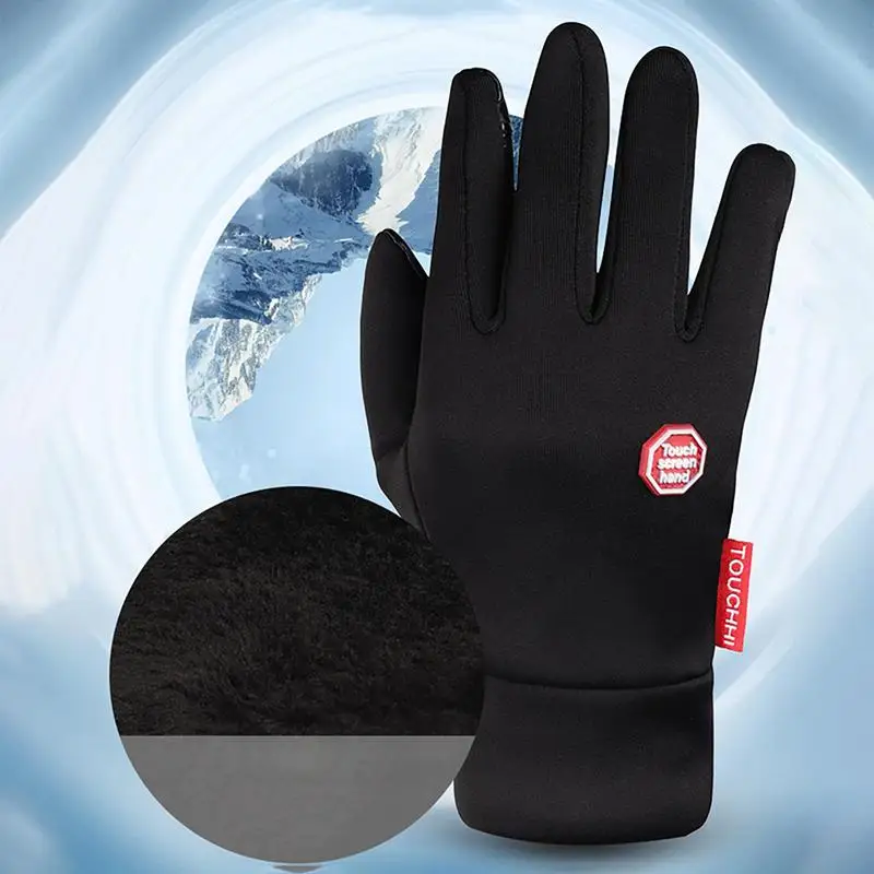 

Motorcycle Heated Ski Gloves Rechargeable Fleece Thermal Gloves Cycling Accessories Hand Warmer For Mountaineering Motorcyclings