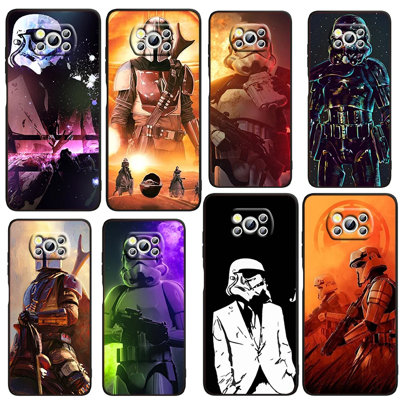 

Jedi Knight Star Wars Art Phone Case For Xiaomi Mi Poco X4 X3 NFC F4 F3 GT M4 M3 M2 F2 Pro C3 5G Fundas Soft TPU Black Cover