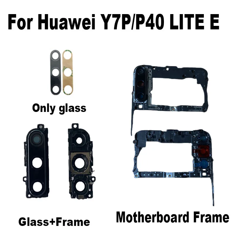 original-new-for-huawei-y7p-2020-p40-lite-e-back-camera-glass-rear-lens-with-frame-cover-glue-sticker-adhesive
