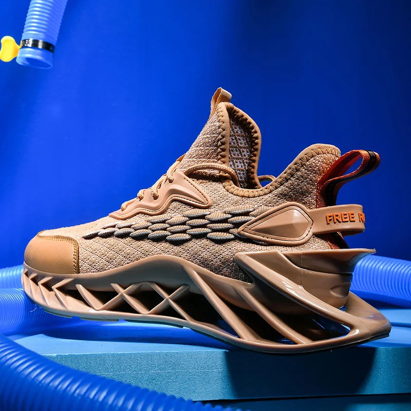 Abhoth Fashion Men's Shoes Comfortable Shock Absorbing Running Shoes Lightweight Breathable Walking Shoes Sneakers Size 39-44