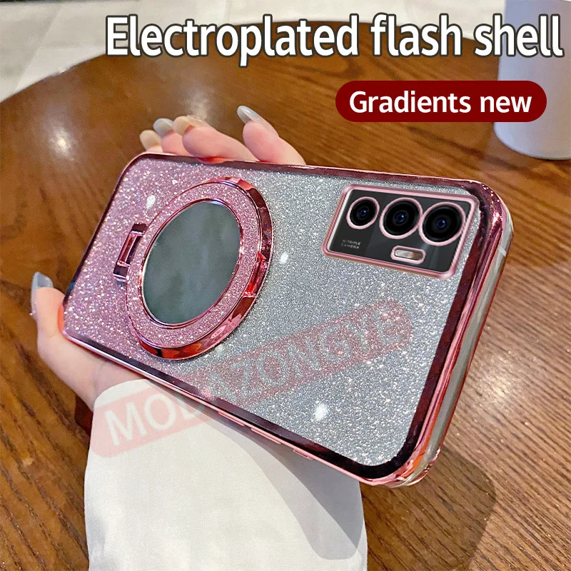 ДЛЯ Vivo V23e Φ мягкий силиконовый гальванический TPU чехол V2116 V2126 для телефона с