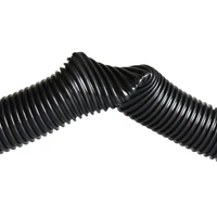 1meters vacuum cleaner hose threaded pipe id38mm od45mm anti aging durable replacement vacuum cleaner tube black