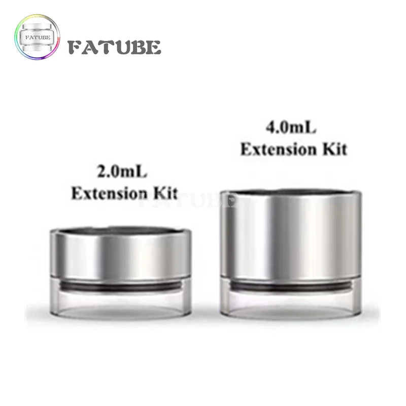 

FATUBE Stainless Steel + Glass CUP Bishop MTL 4ml 2ml Half SS Extension KIT Drinkware CUPS Seal Ring