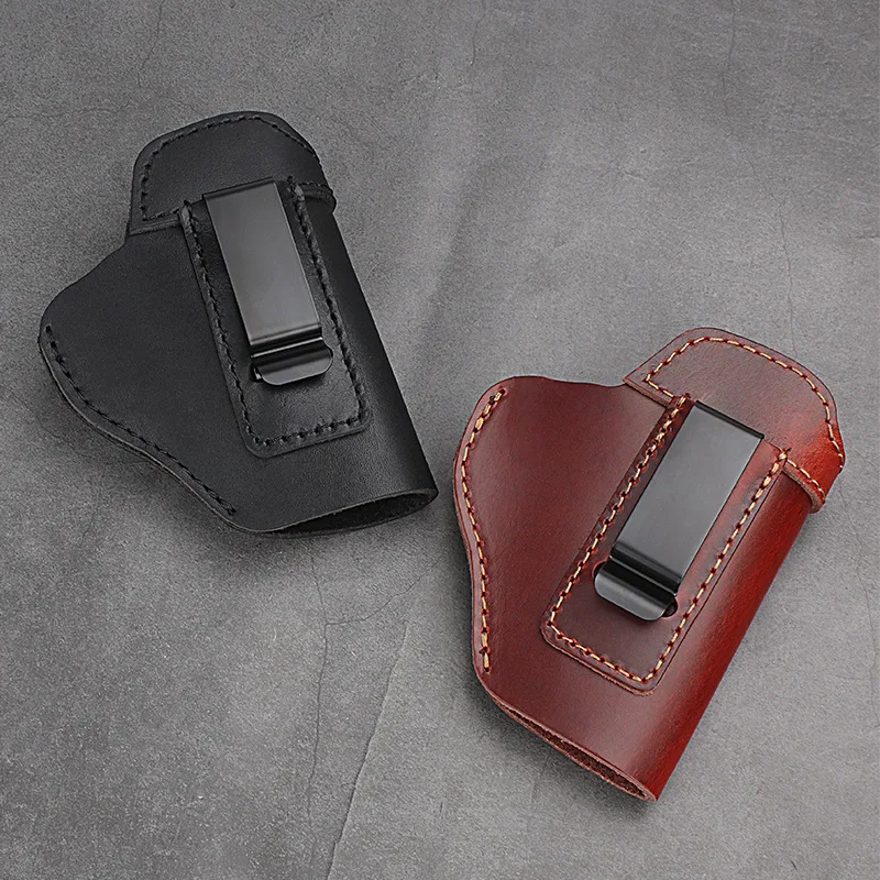Кожаная кобура IWB тактическая охотничья скрытая переноска для пистолета G17 19 22 23 26