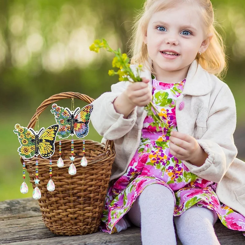 Самодельная живопись ветряные колокольчики двусторонняя краска подвесное