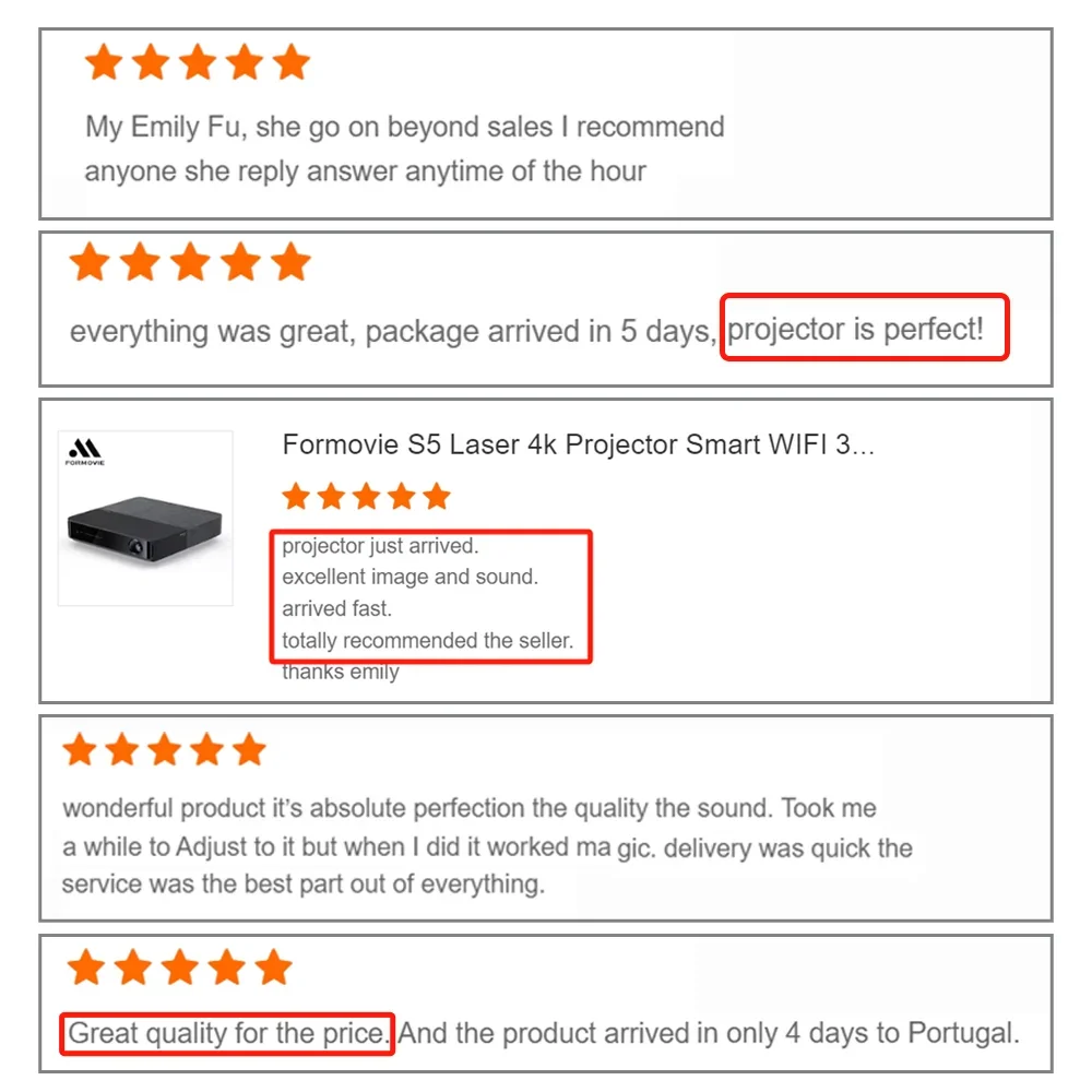 S5 ALPD 4K Лазерный проектор 1100 ANSI HDR10 Домашний кинотеатр 1080p Мини Портативный