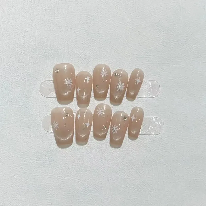 10 шт./набор накладные ногти с полным покрытием