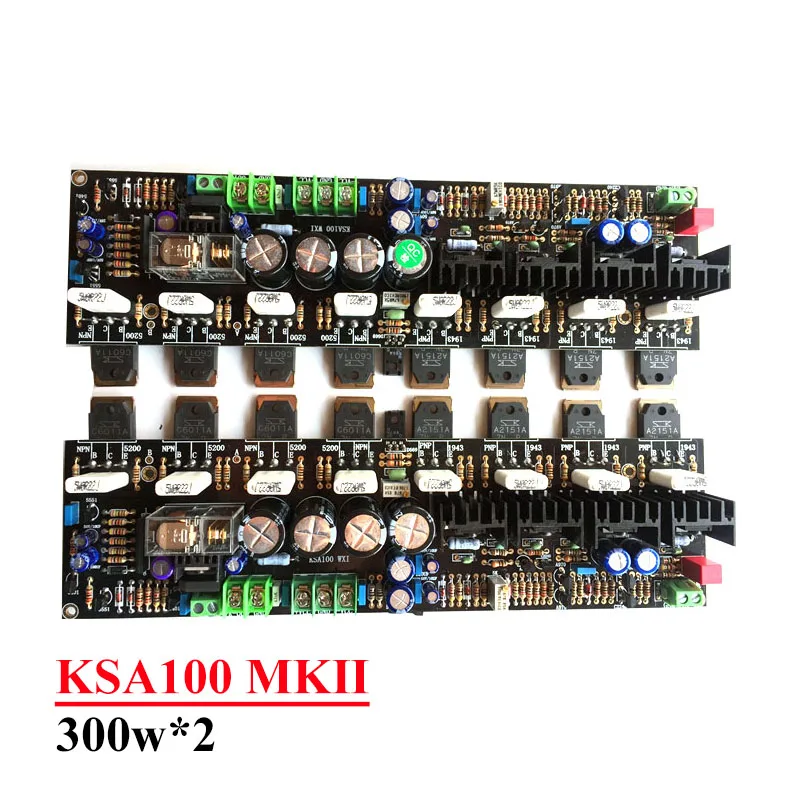

300w*2 KrellL Ksa100 Power Amplifier Board High Power Transistor Symmetrical Design HIFI Amplifier Audio with Speaker Protection