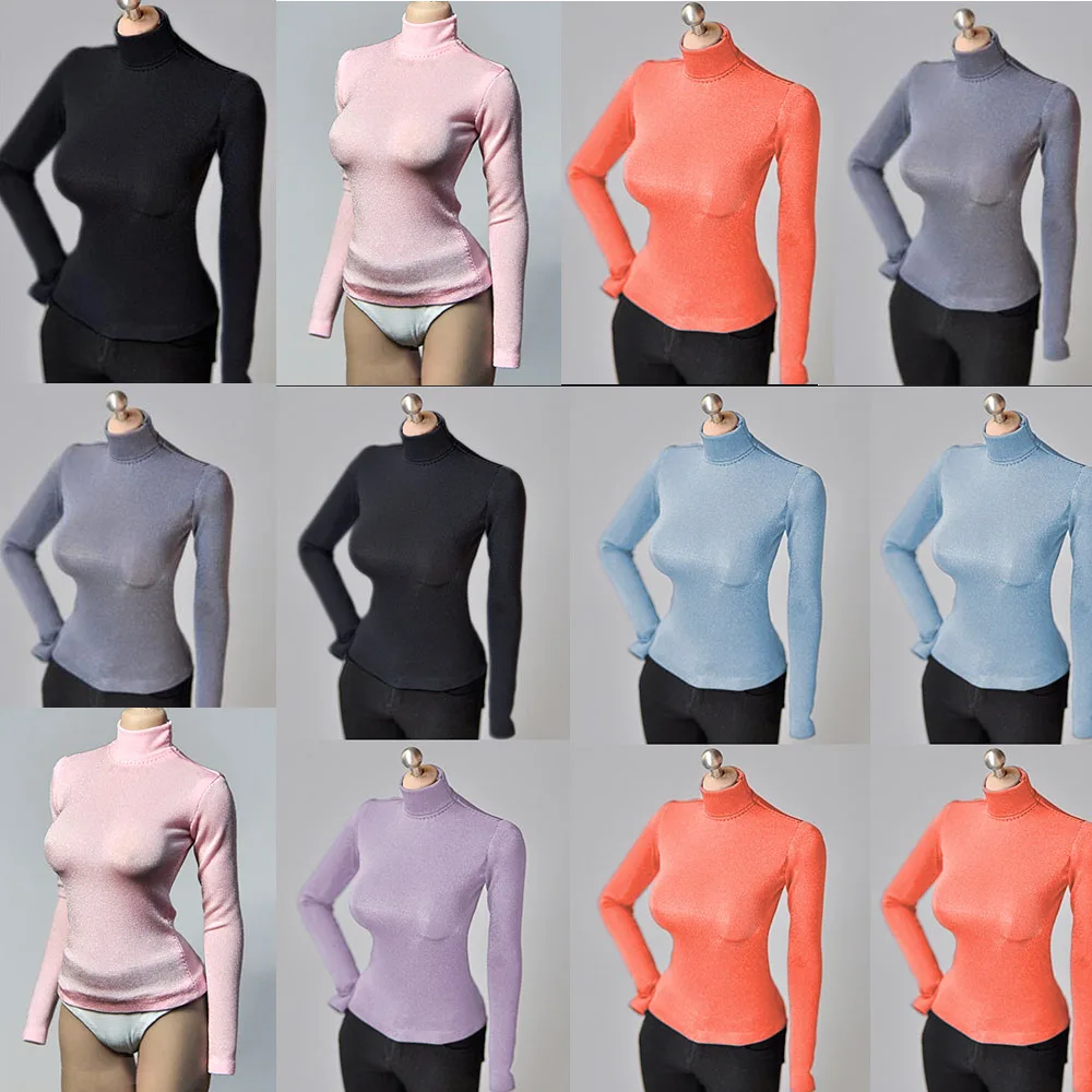 

Женский джемпер с длинным рукавом и высоким воротником, 12 дюймов