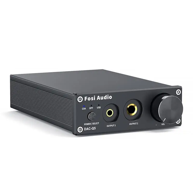 

Преобразователь аудио Q5 DAC, USB цифро-аналоговый адаптер ESS9018K2M, декодер, усилитель для наушников и мини стереопредусилитель