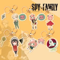 new spy%c3%97family anime acrylic keychain yor forger anya forger loid cartoon figure pendant keyring