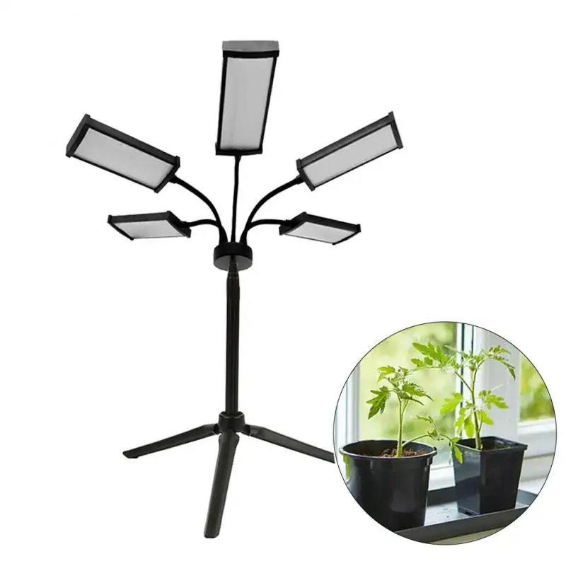 

1pc Full Spectrum LED Grow Light With Stand 5V Ultraviolet Phyto Lamp Multi-head For Greenhouse Hydroponic Plant Growth Lighting