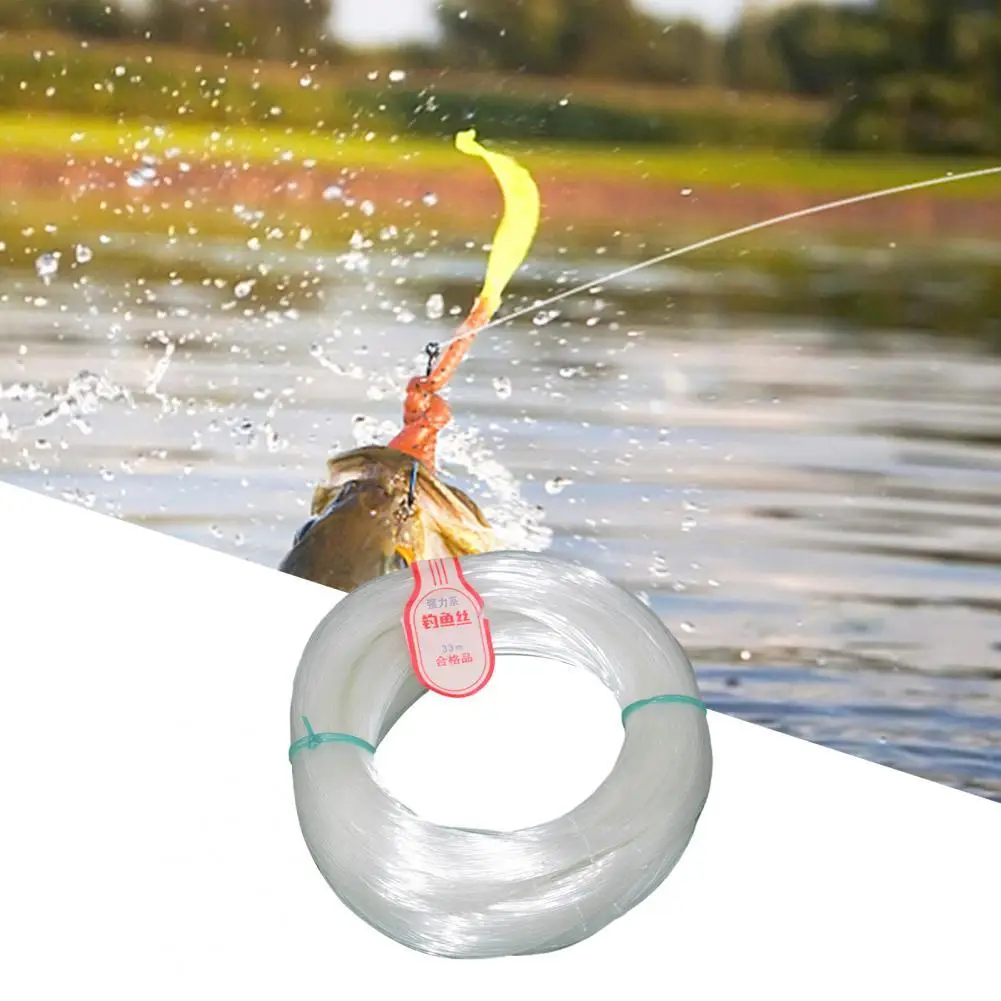 

Sturdy 1 Roll Convenient High Strength Fishing String Strong Nylon Fishing Line Without Loop for Angling