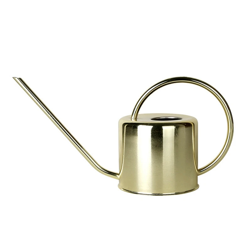 

Stainless Steel Long Spout Kettle Ins Sprinkling Kettle Horticultural Household 1.2L Large Capacity Watering Pot