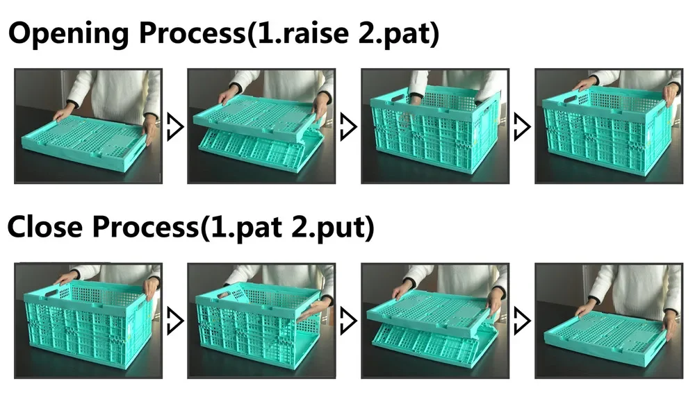 Пластиковый супермагазин для хранения продуктов складной ящик кухонный