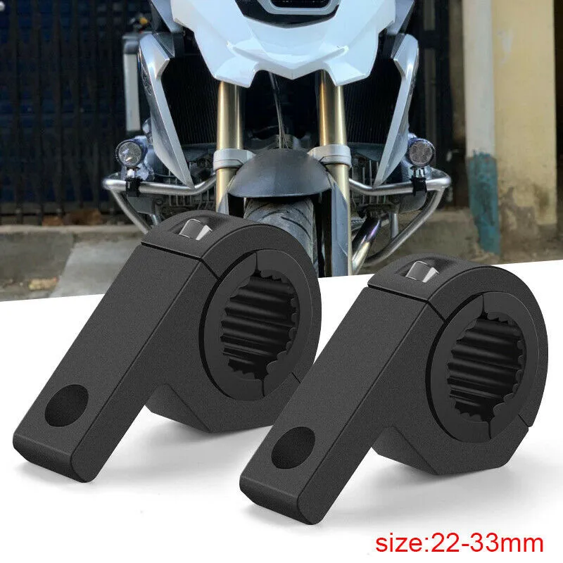 

CNC Motorcycle Spotlight Bracket Cars 2 PCS Accessories Black Fork Headlight Mount Parts Trucks Tube Practical