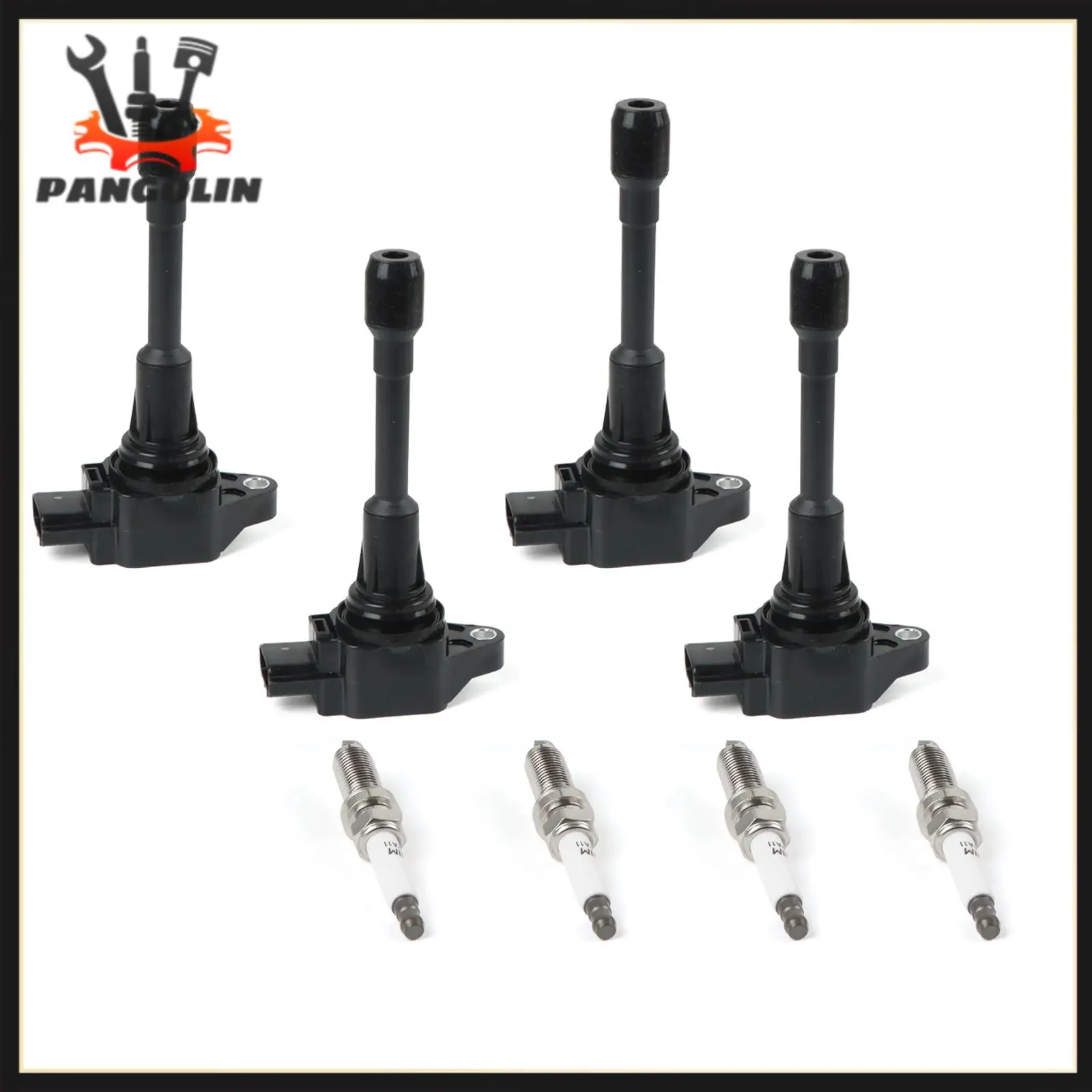 4 шт. катушка зажигания + двойных иридиевых свечи для Nissan Altima Cube Rogue Infiniti FX50 uf549